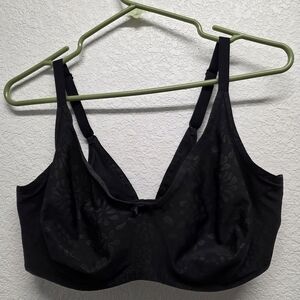 Chantelle Elegant Black Floral Bra Size 36DDD